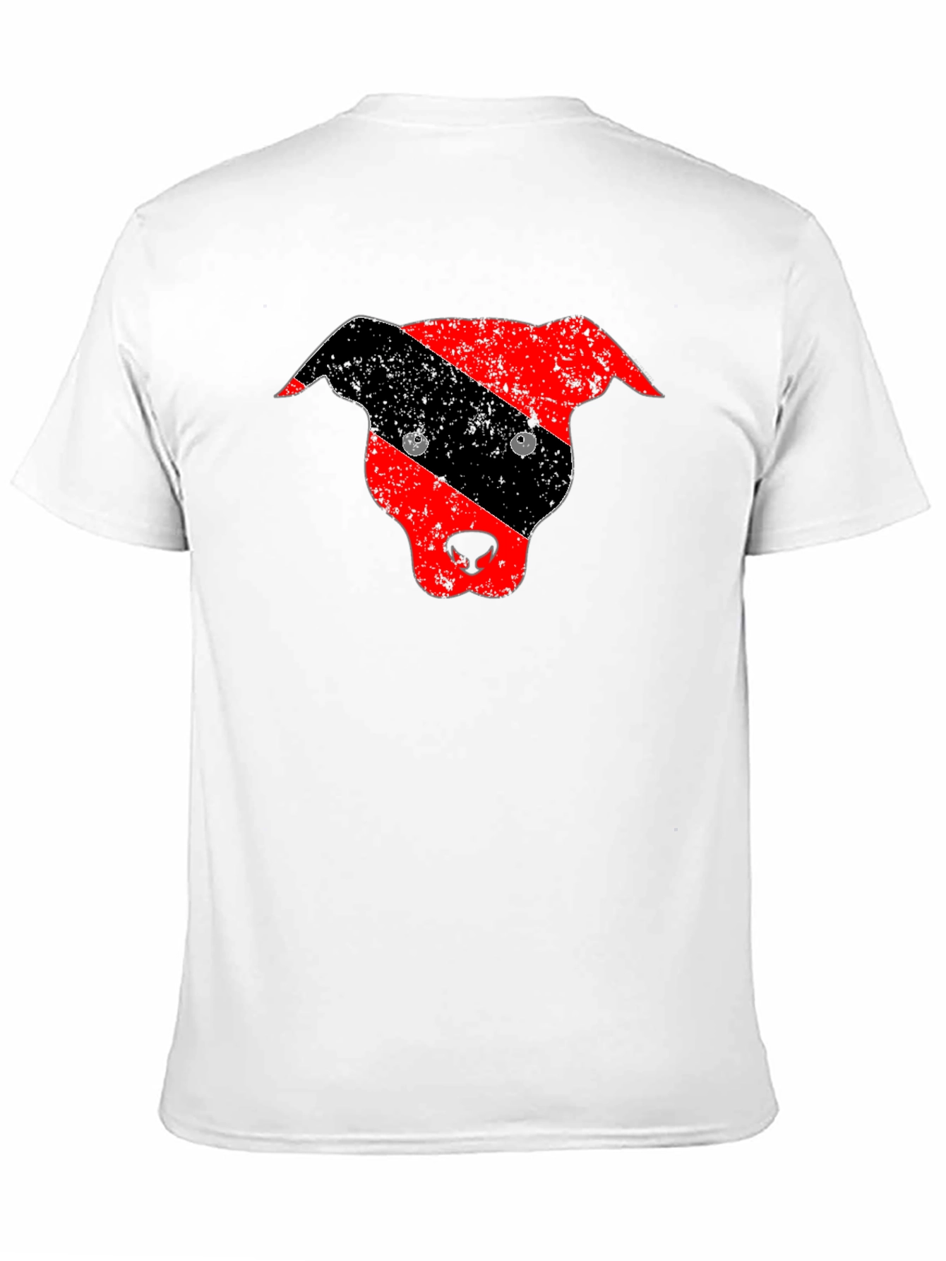 Black Distressed Pitbull Dog Head Graphic Tee view 11