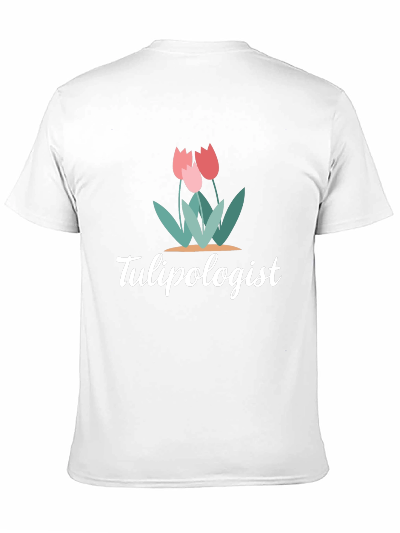 Black Tulipologist Graphic T-Shirt, Floral Design view 11