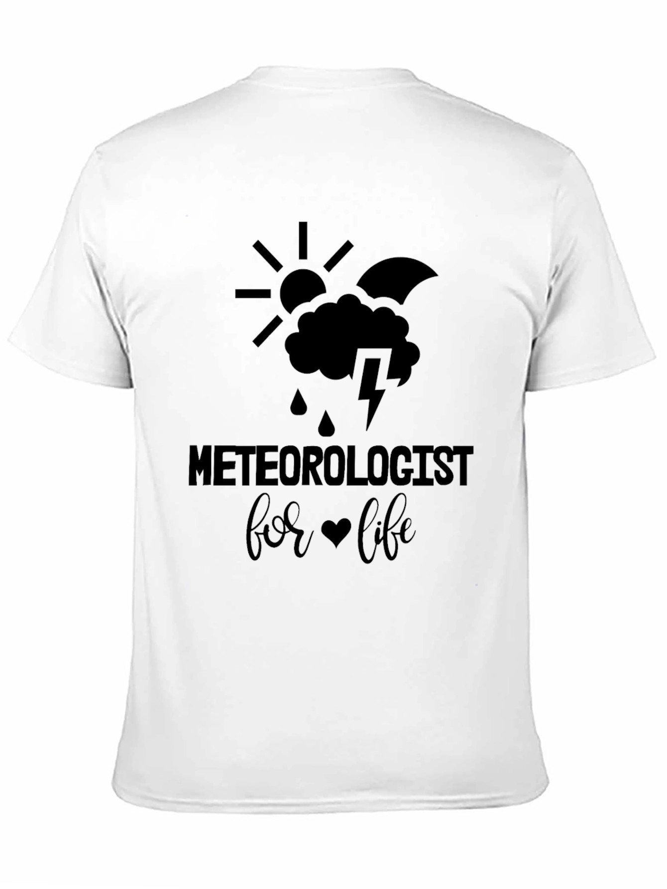 Black Meteorologist for Life Graphic T-Shirt view 11