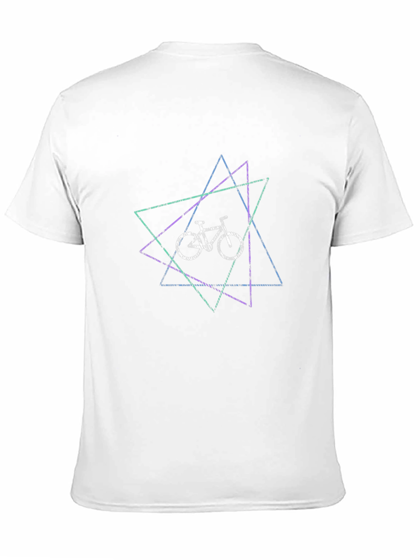Black Geometric Bike Graphic T-Shirt view 11