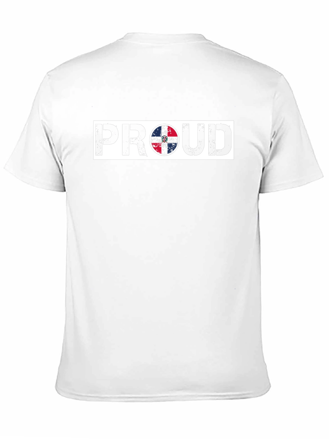 Black Proud Dominican Republic Flag T-Shirt view 11