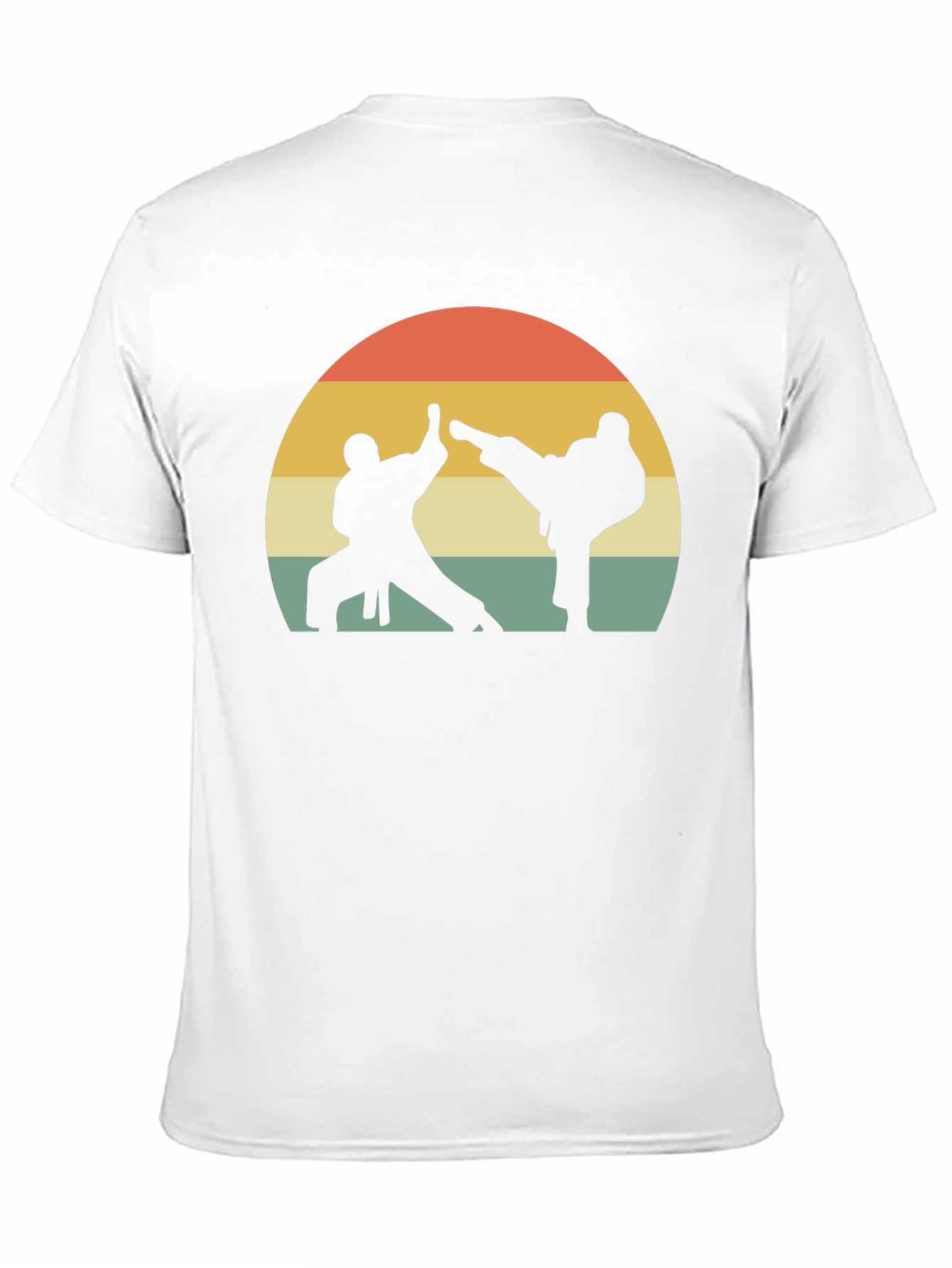 Black Karate Silhouette Graphic Tee view 11