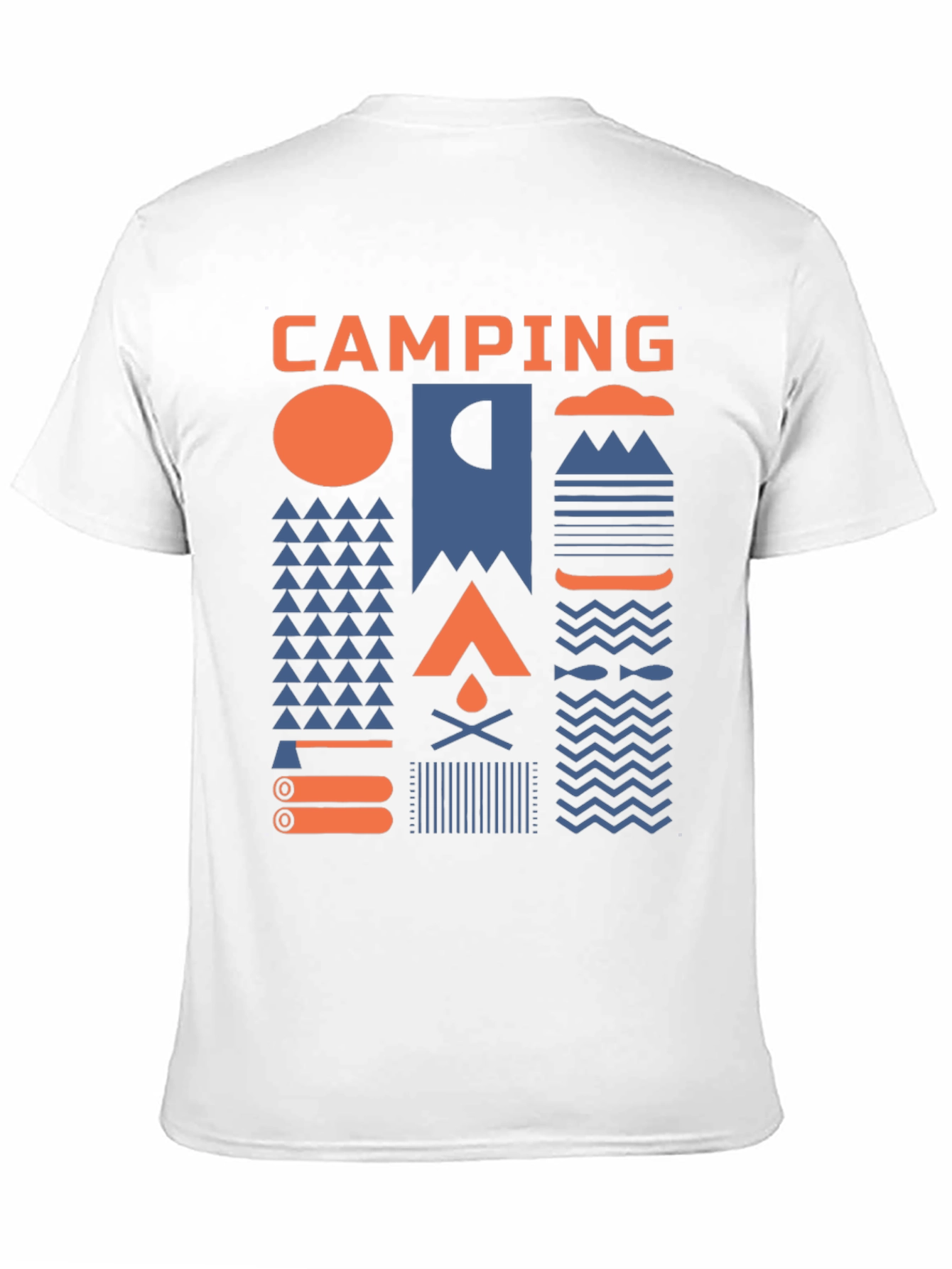 Black Camping Graphic T-Shirt - Unisex view 11