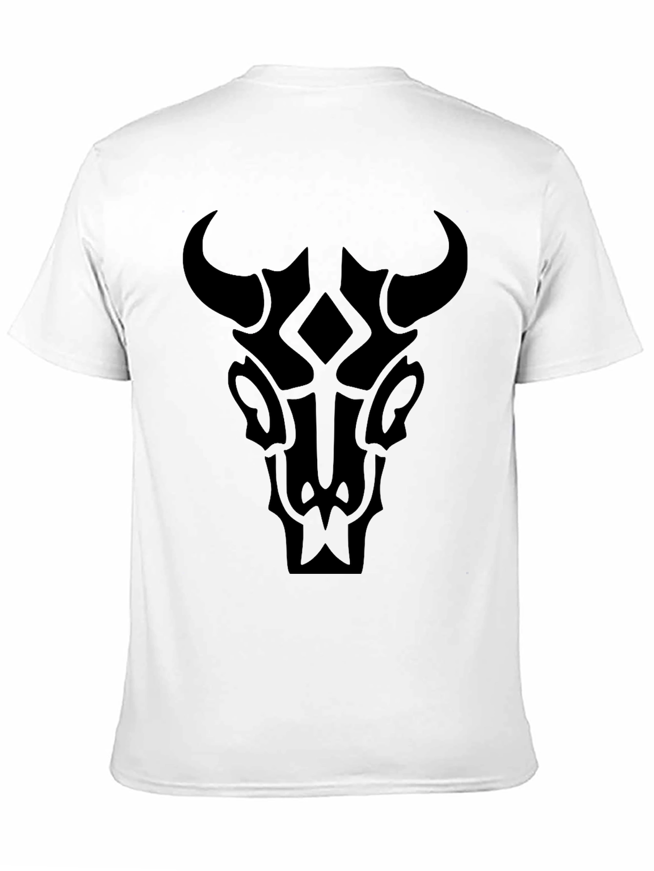 Black Tribal Bull Graphic T-Shirt - Modern Stylish Tee view 11