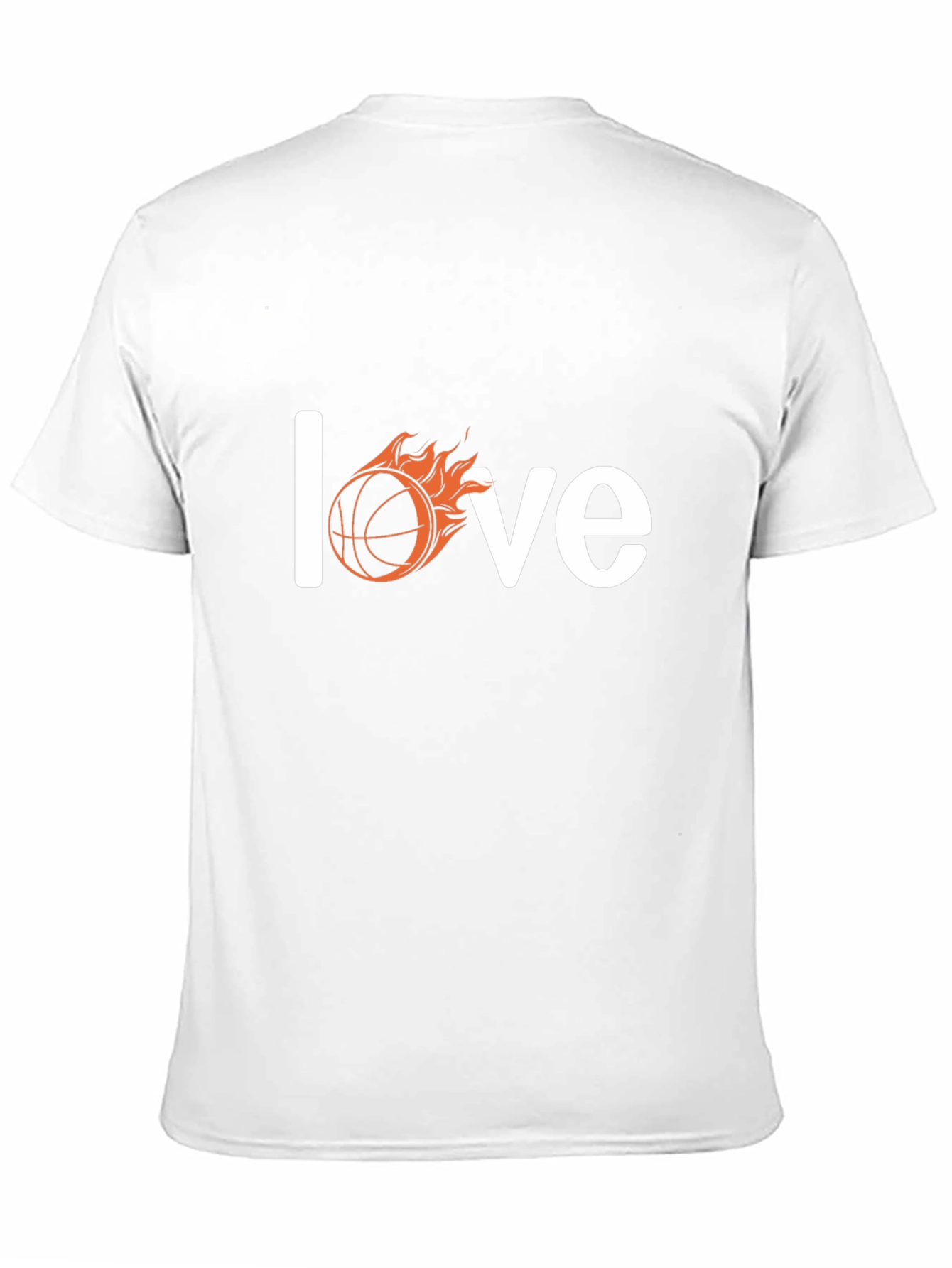 Black Fiery Basketball Love T-Shirt - Black view 11