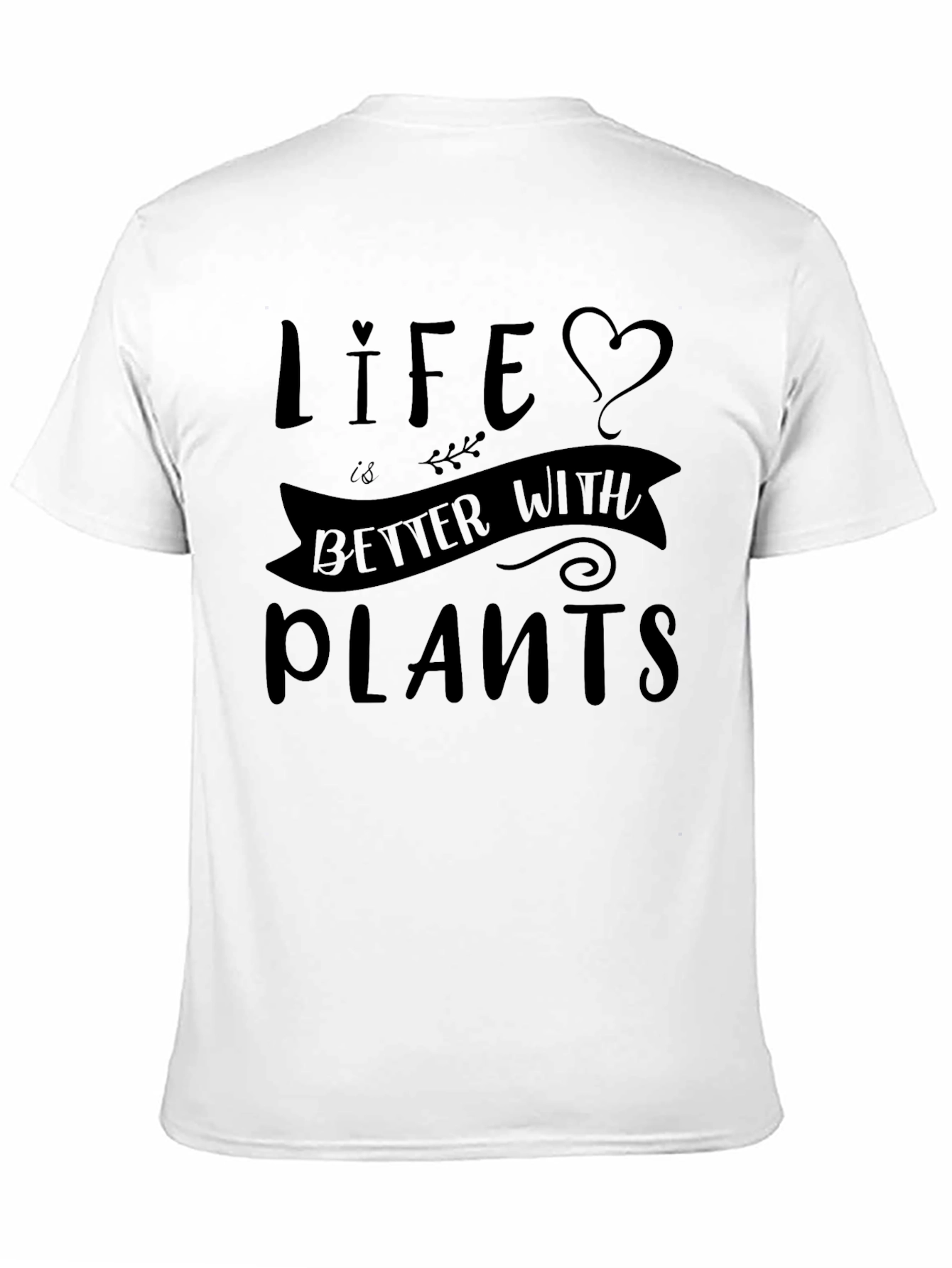Black Life is Better With Plants T-Shirt view 11