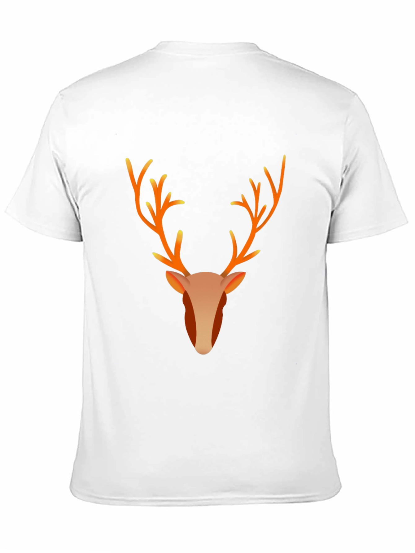 Black Reindeer Graphic Tee - Black Cotton Blend T-Shirt view 11