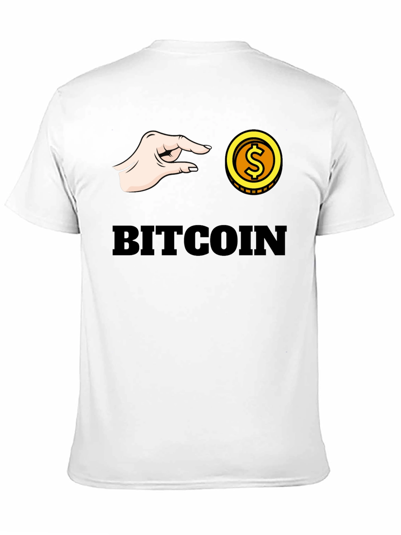 Black Bitcoin Pinch T-Shirt - Crypto Graphic Tee view 11