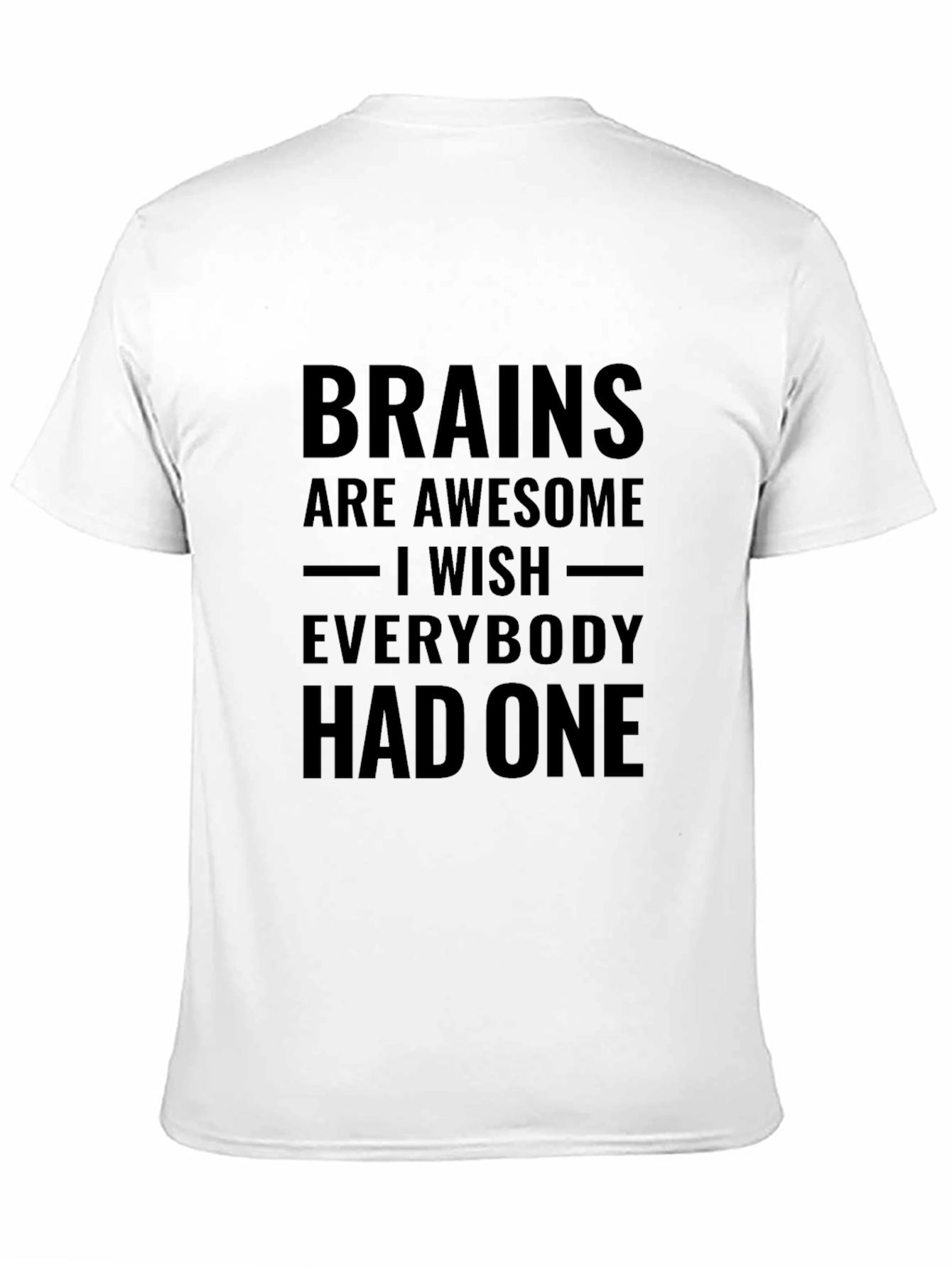 Black Brains are Awesome Graphic T-Shirt - Unisex view 11