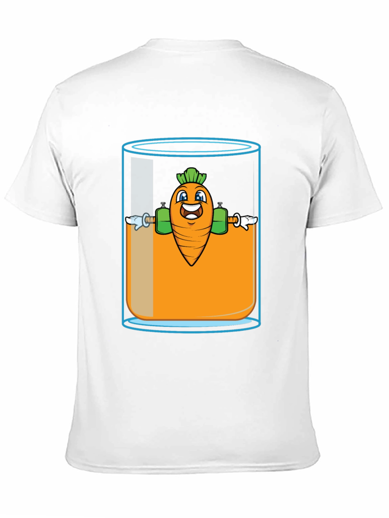 Black Funny Carrot Juice Gym T-Shirt - Black view 11