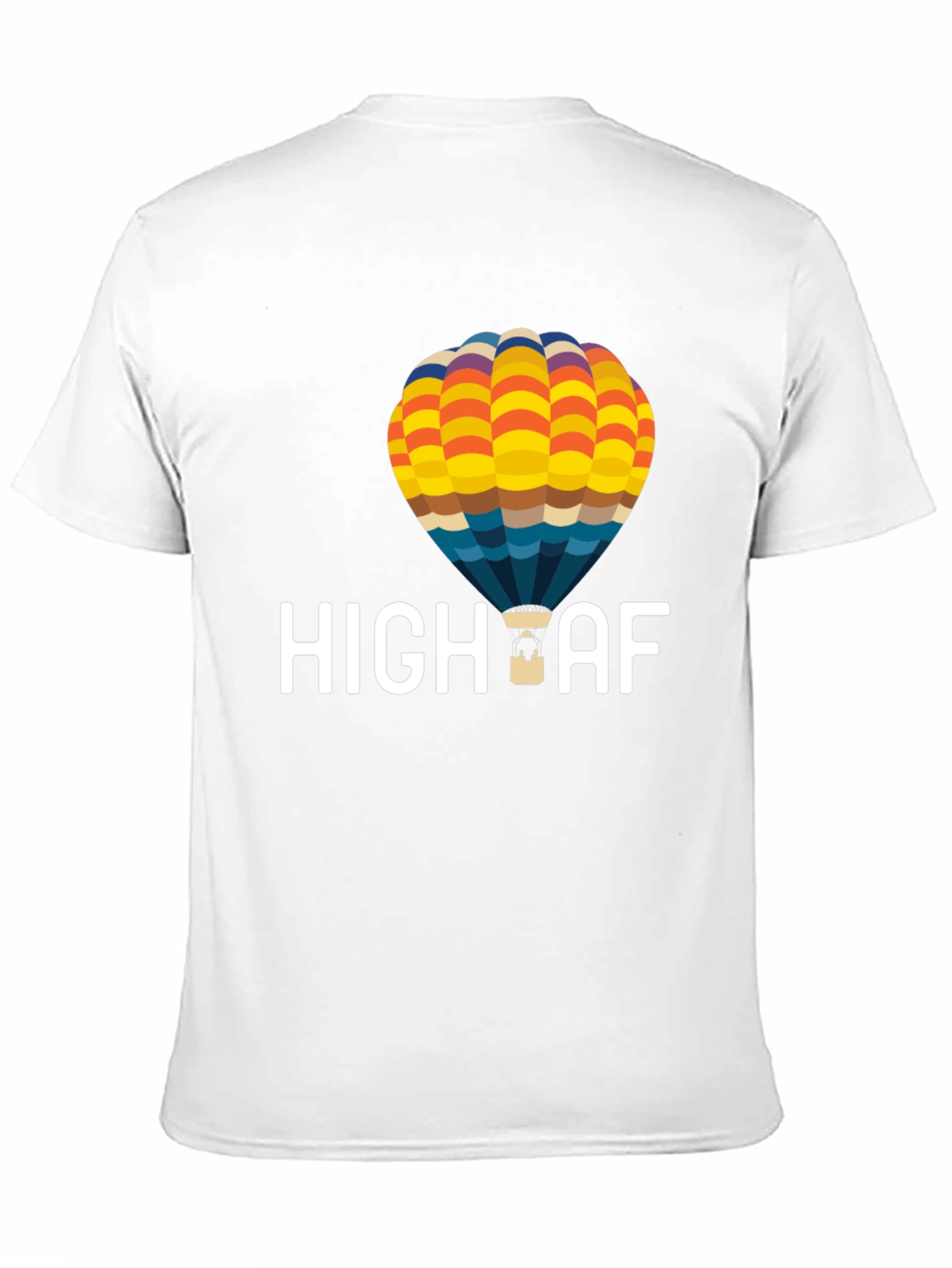 Black High AF Hot Air Balloon T-Shirt - Black view 11