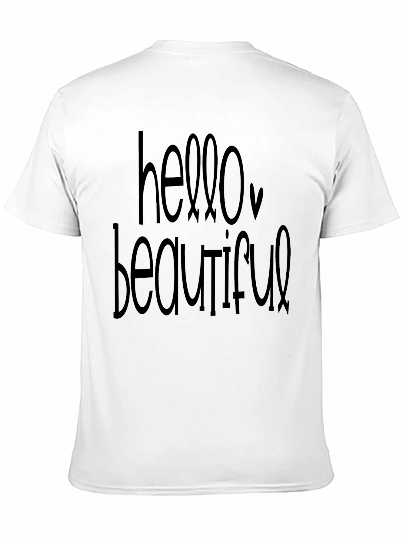 Black Hello Beautiful Graphic Tee - Black view 11