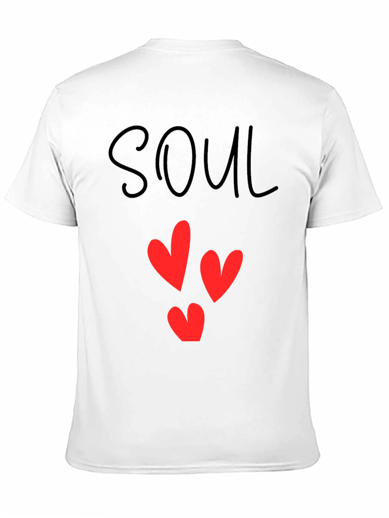 Black Soul Mate Heart Graphic T-Shirt view 11