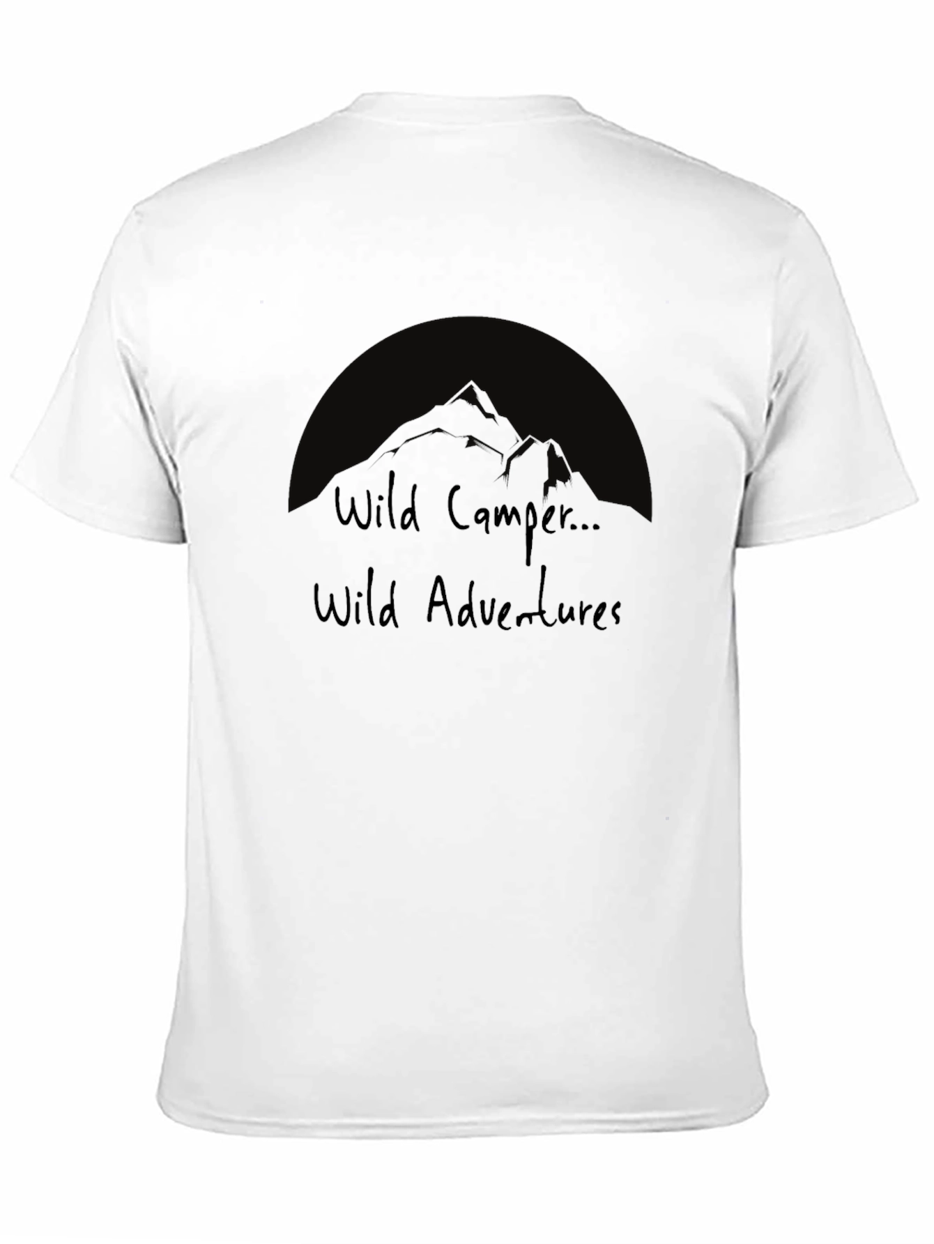 Black Wild Camper Adventures Graphic T-Shirt view 11