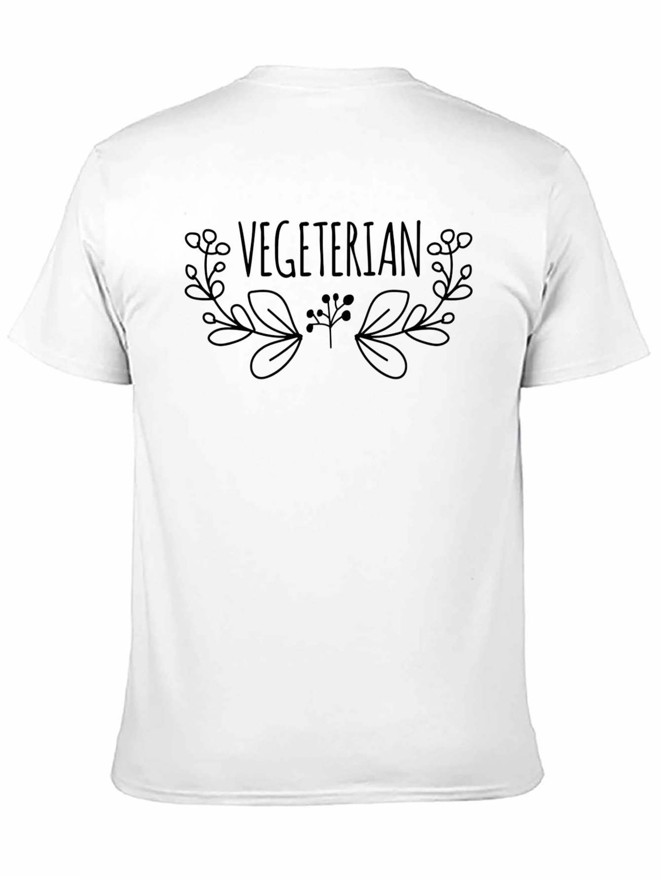 Black Vegetarian Graphic Tee - Stylish & Comfortable view 11