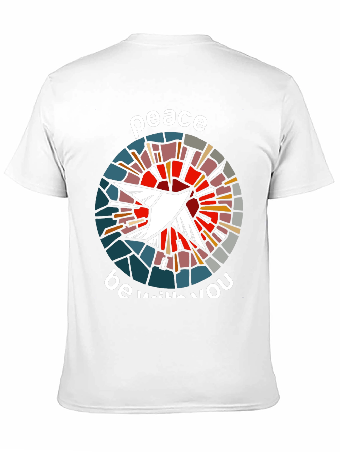 Black Peace Be With You Dove Graphic T-Shirt view 11