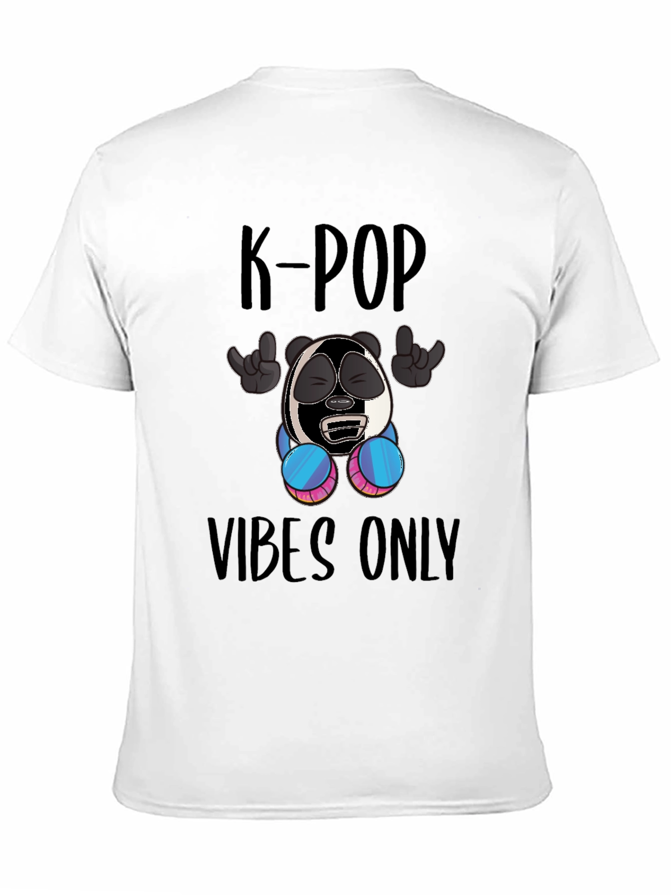 Black K-Pop Vibes Only Graphic Tee - Fun Style view 11