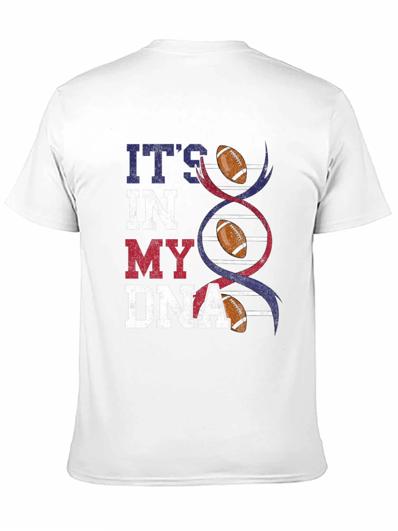 Black Football DNA Graphic T-Shirt view 11