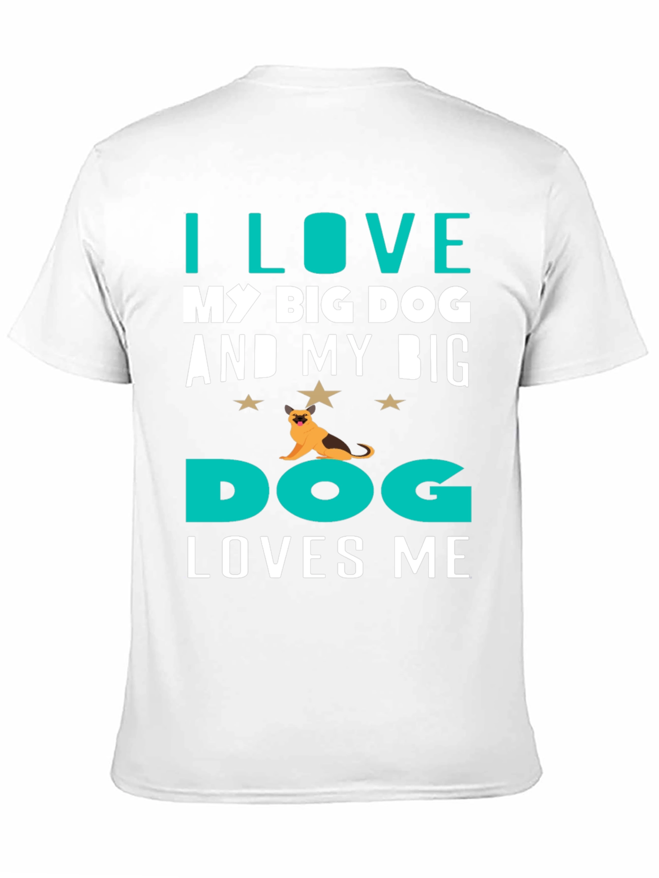 Black I Love My Big Dog T-Shirt view 11