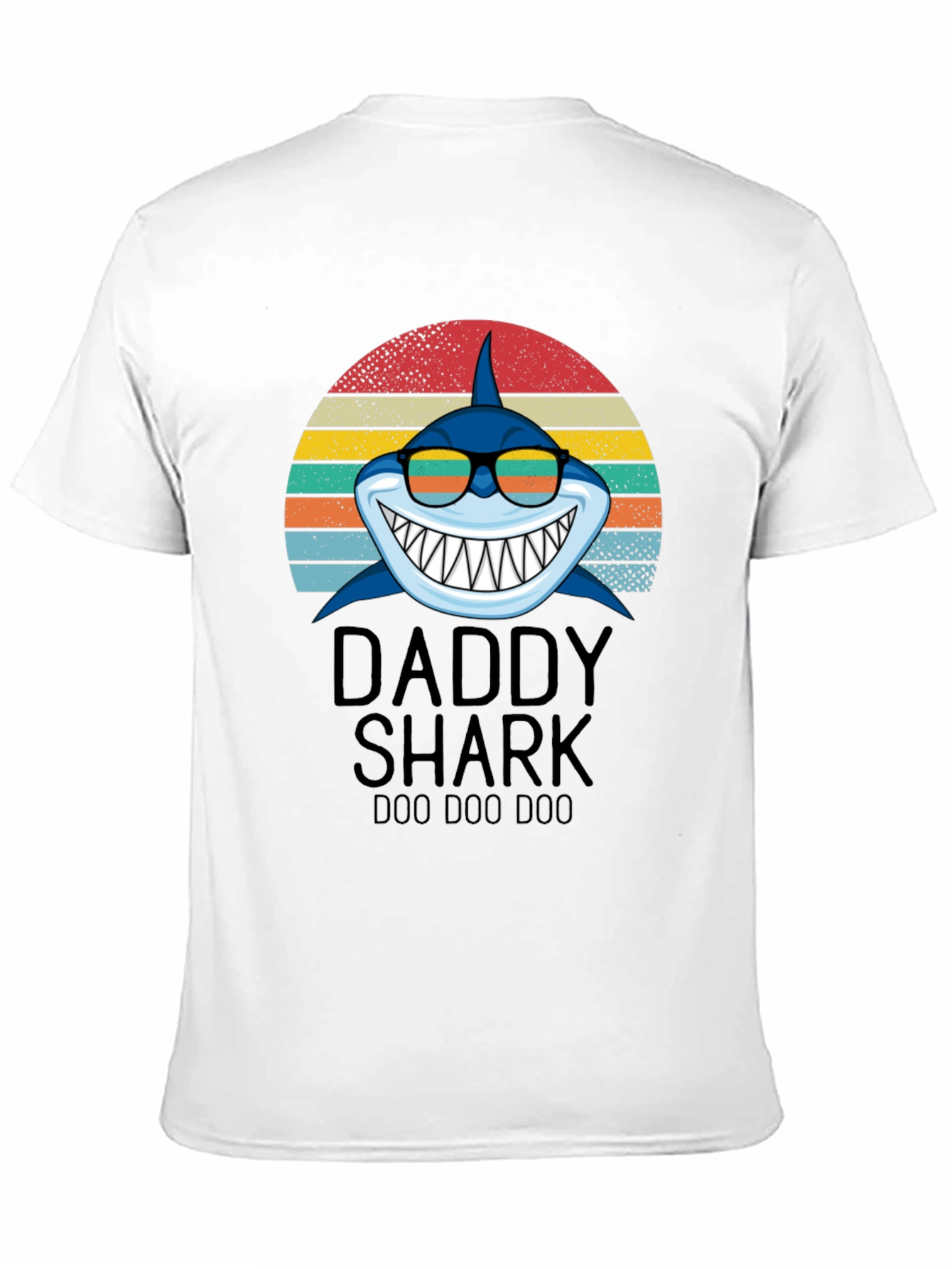 Black Daddy Shark Graphic T-Shirt view 11