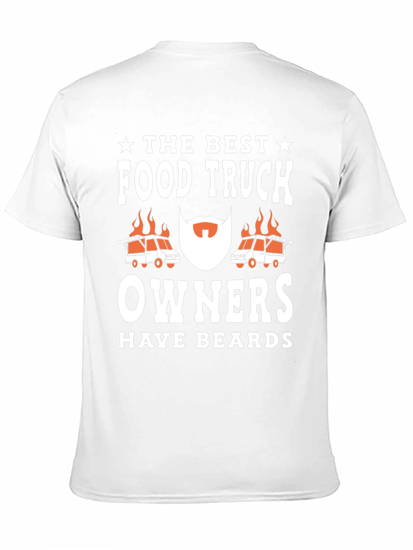 Black Food Truck Owner Beard Graphic T-Shirt view 11