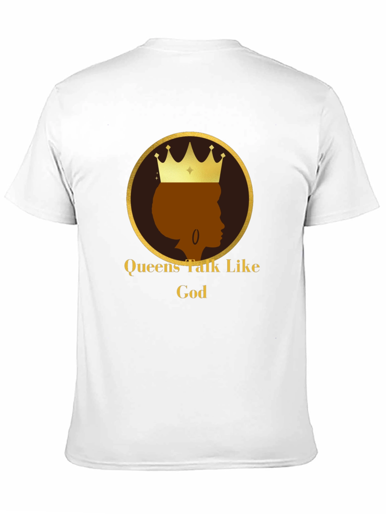 Black Queens Talk Like God Black T-Shirt view 11