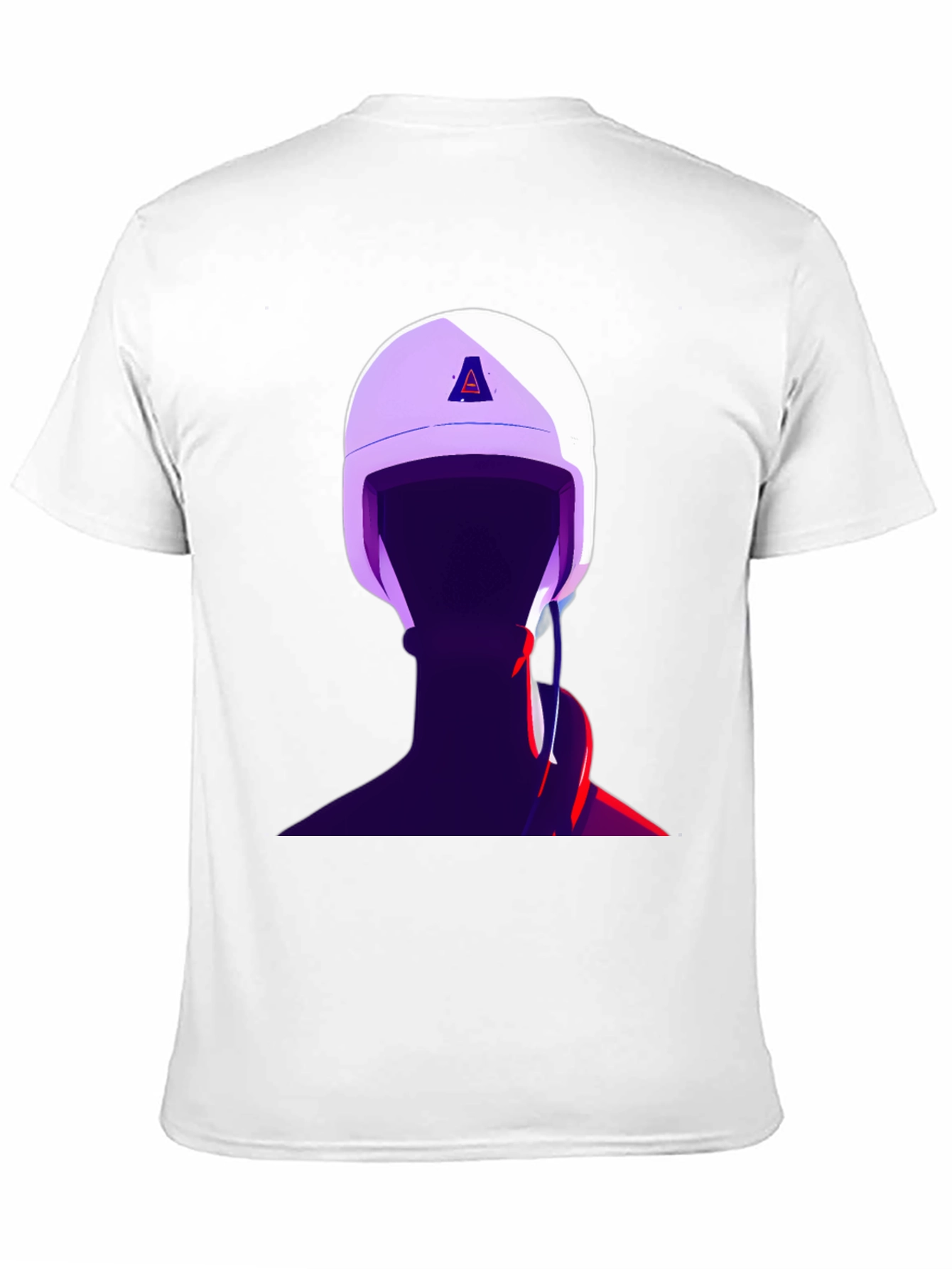 Black Abstract Helmet Graphic Tee - Stylish Menswear view 11