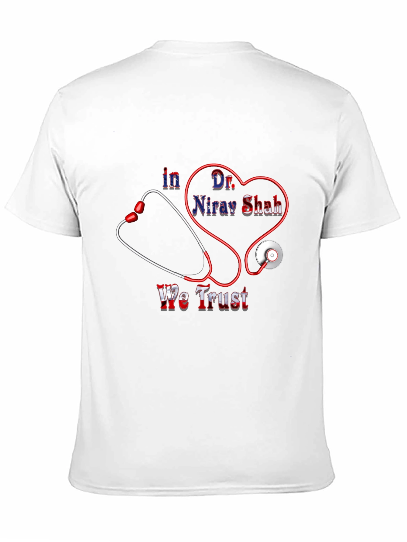 Black Dr. Nirav Shah We Trust Black T-Shirt view 11