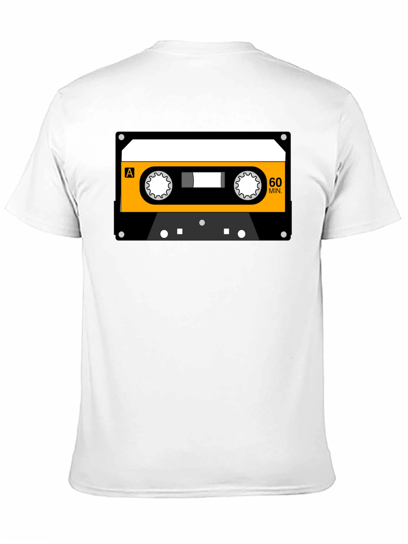 Black Retro Cassette Tape Graphic T-Shirt view 11