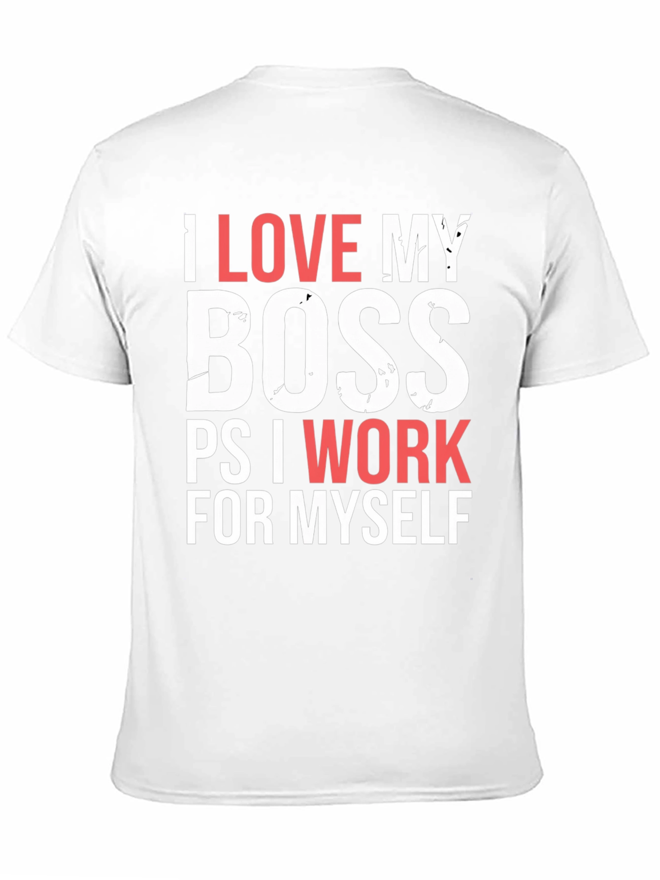 Black Funny I Love My Boss T-Shirt view 11