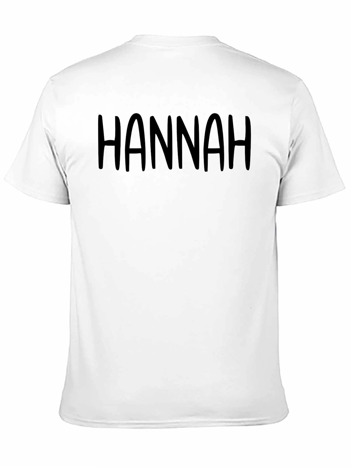 Black Hannah T-Shirt - Personalized Name Tee view 11