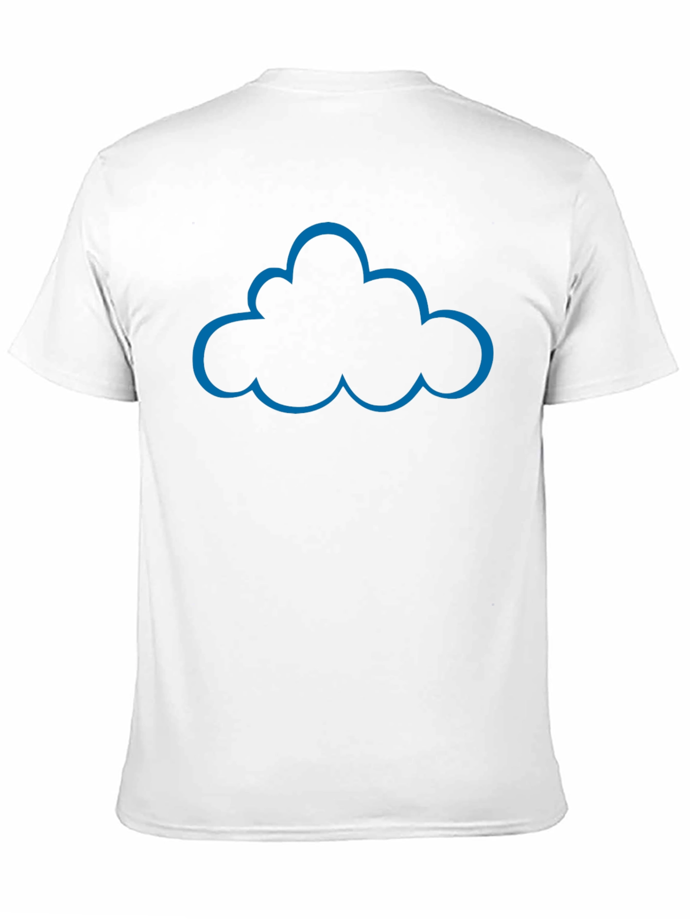 Black Cloud Outline Graphic T-Shirt view 11