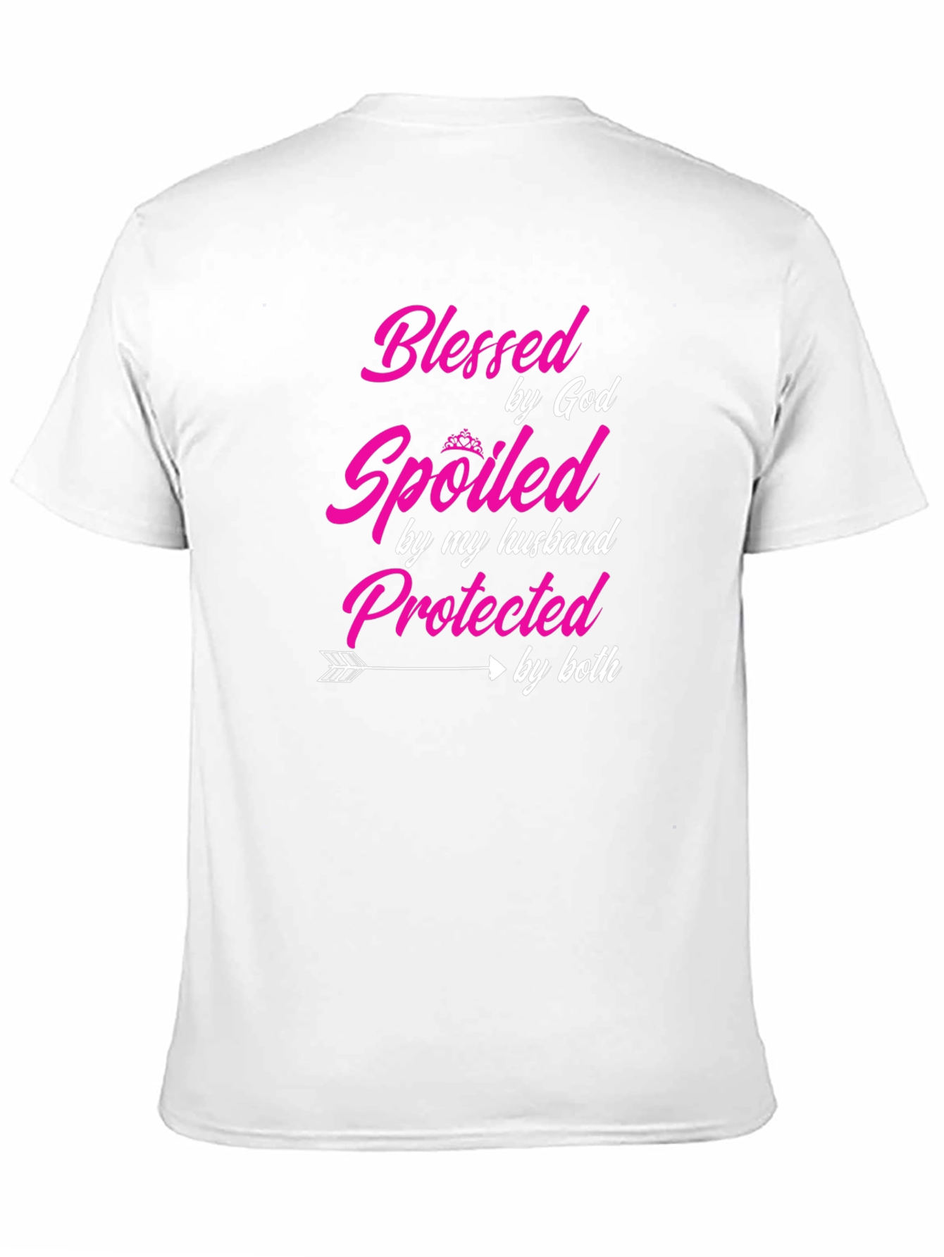 Black Blessed Spoiled Protected T-Shirt view 11