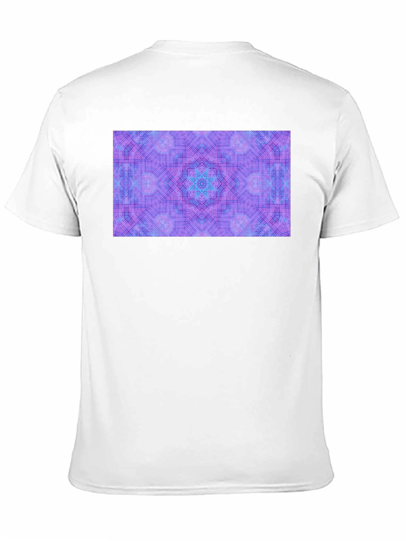 Black Kaleidoscope Pattern T-Shirt - Unisex view 11
