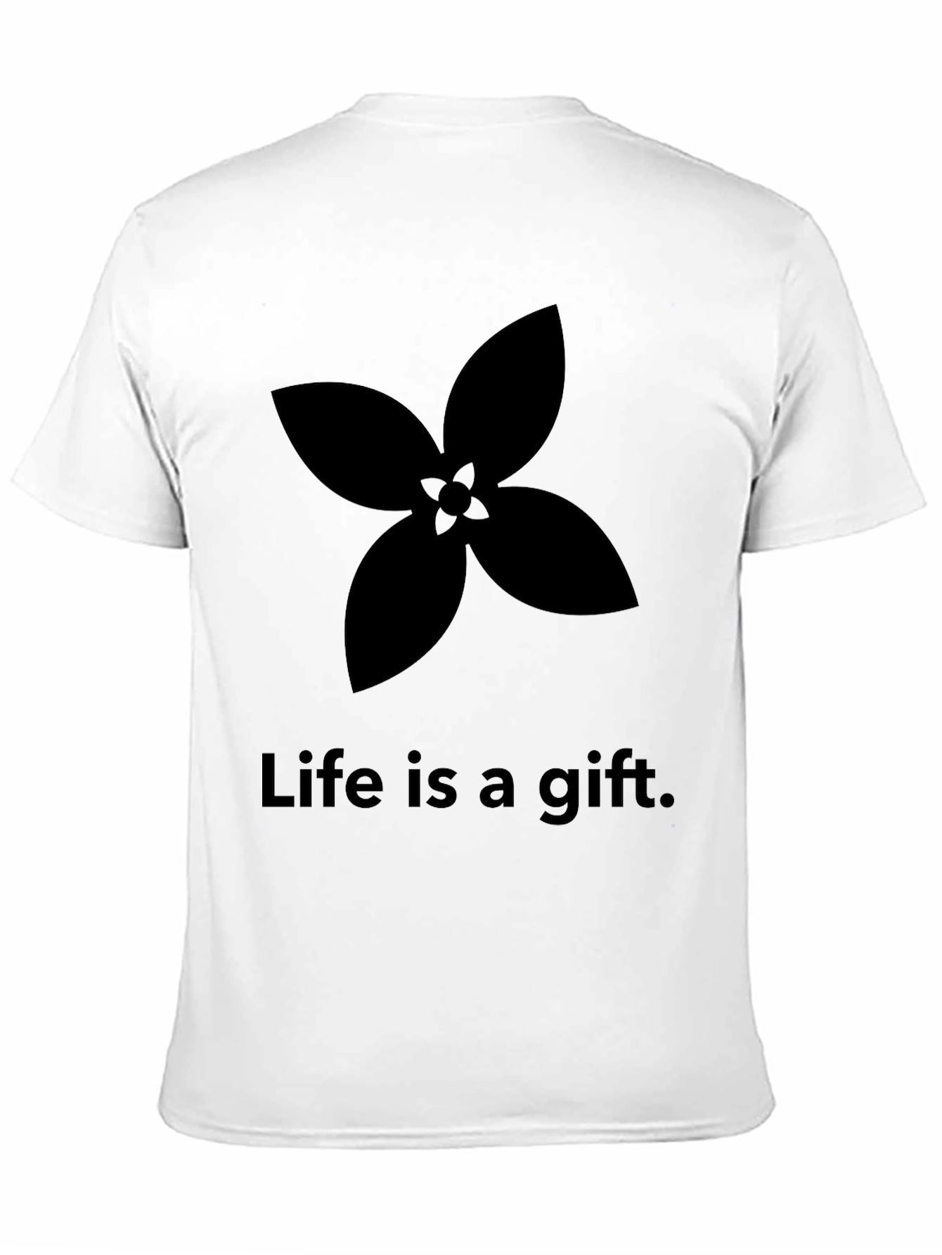 Black Life is a Gift Graphic Tee - Stylish Black T-Shirt view 11