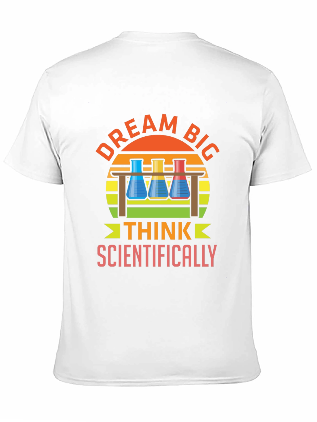 Black Dream Big Think Scientifically T-Shirt view 11