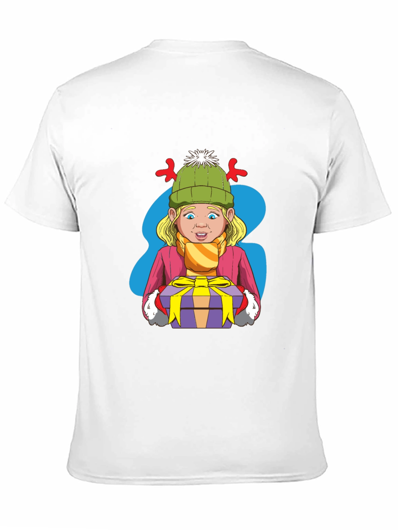 Black Festive Cartoon Graphic Tee view 11