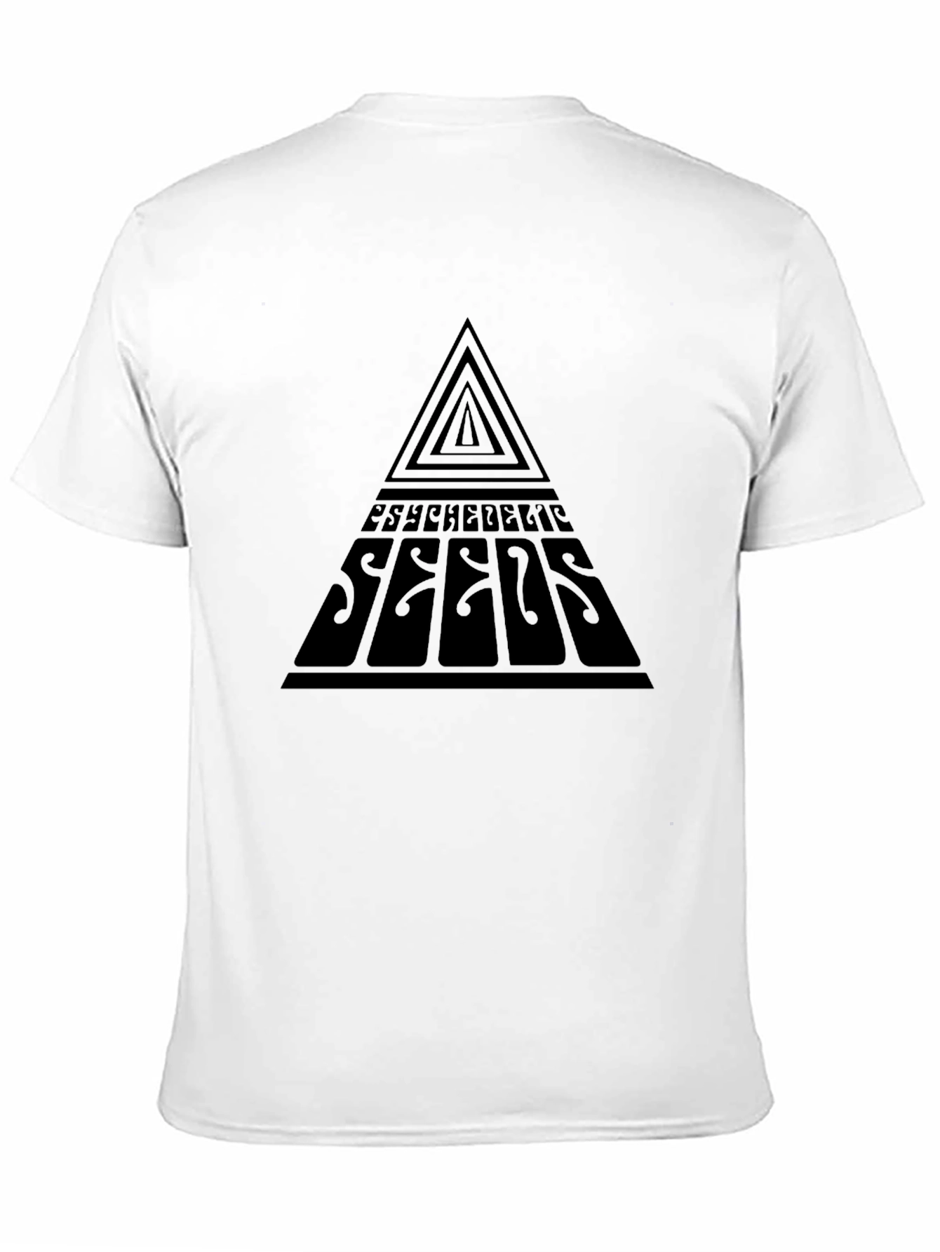 Black Psychedelic Seeds Graphic T-Shirt view 11