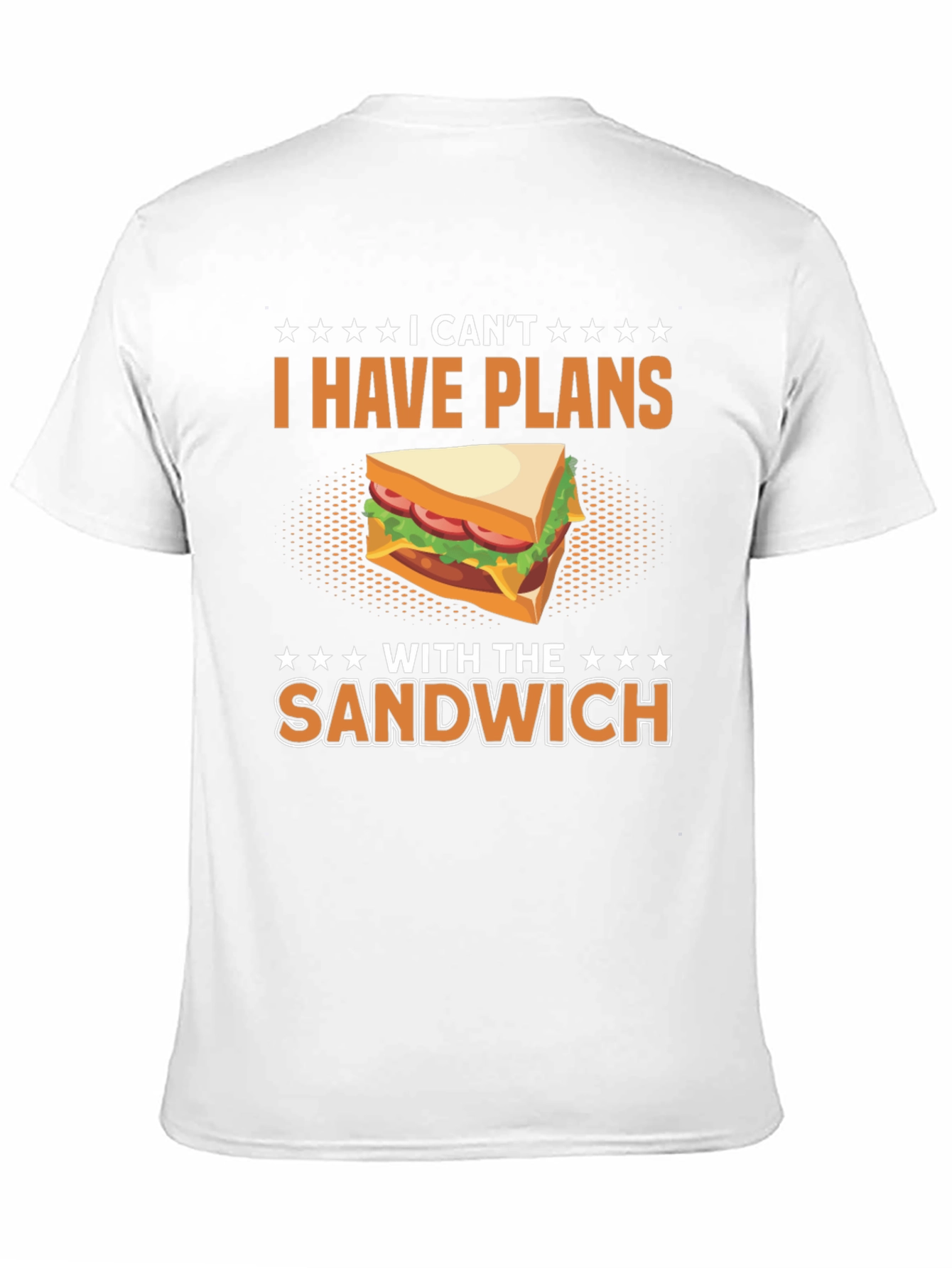 Black Funny "I Have Plans With The Sandwich" T-Shirt view 11