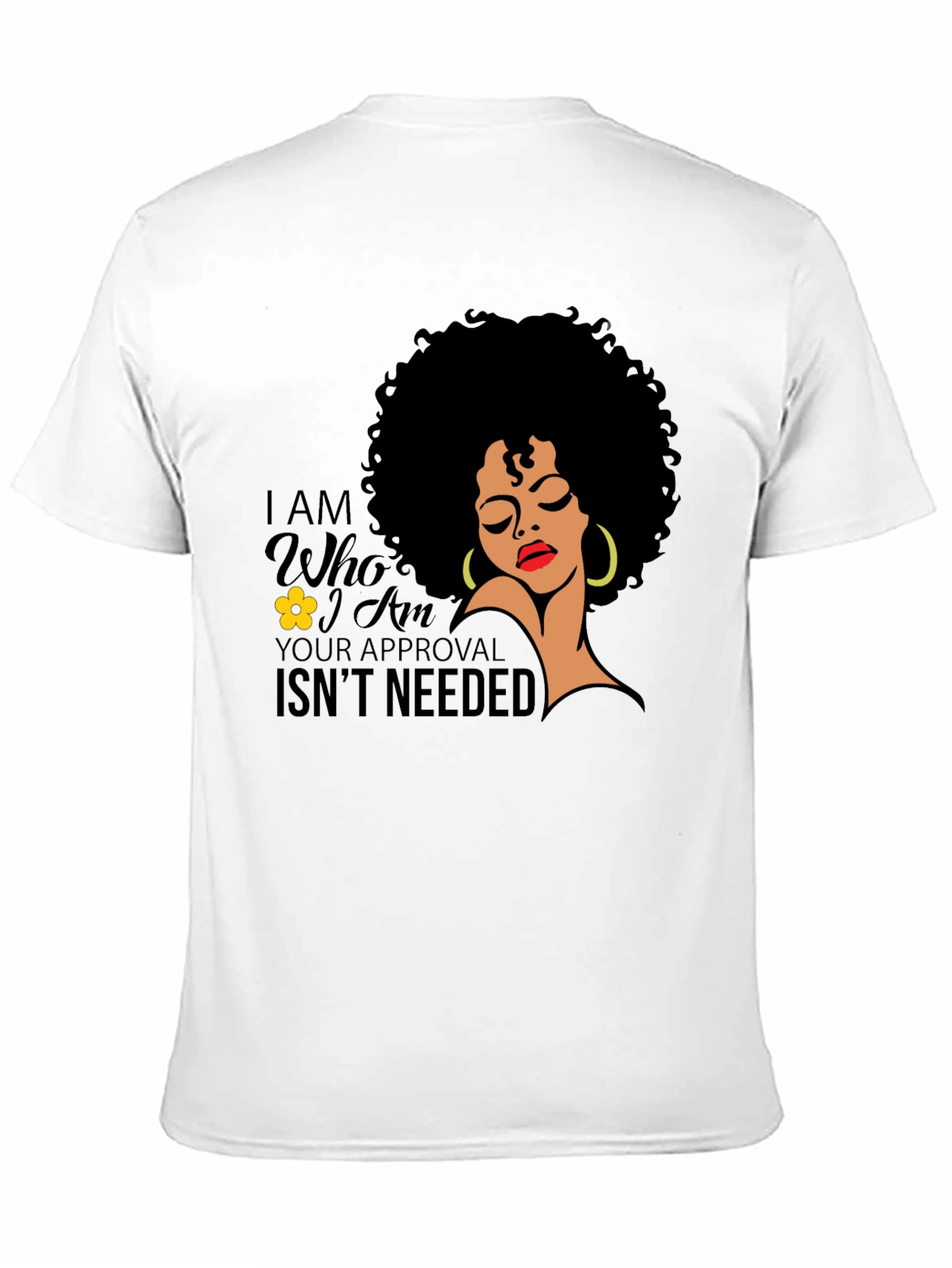 Black Empowered Afro Woman T-Shirt: No Approval Needed view 11