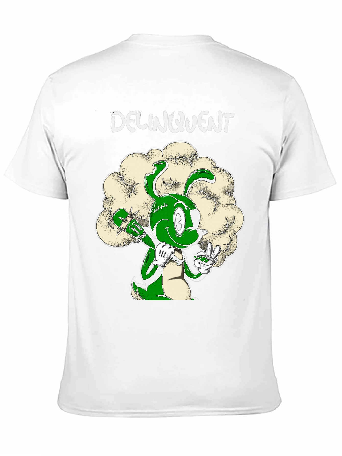 Black Delinquent Bunny T-Shirt - Graphic Tee view 11