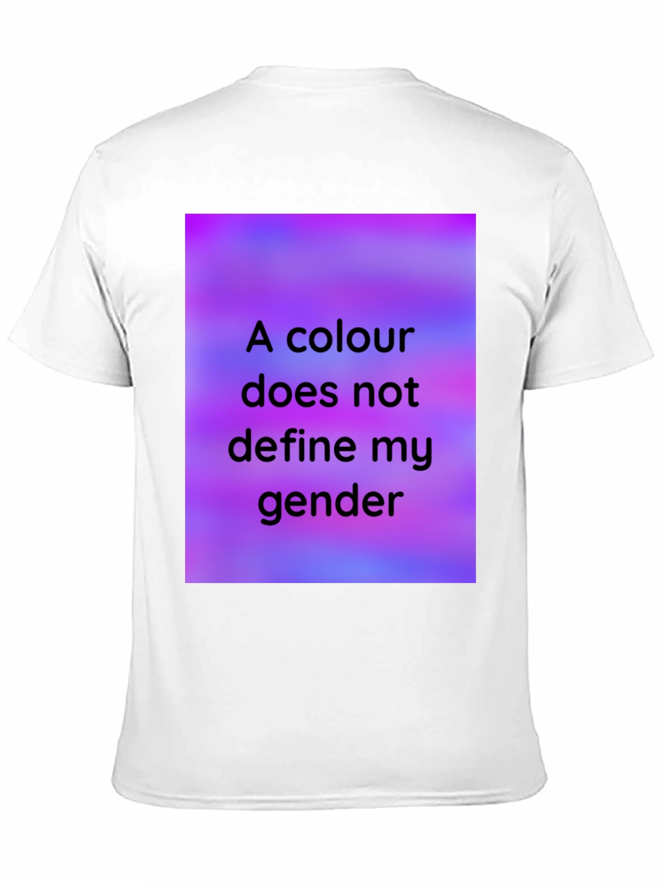 Black Colour Doesn't Define Gender Black T-Shirt view 11