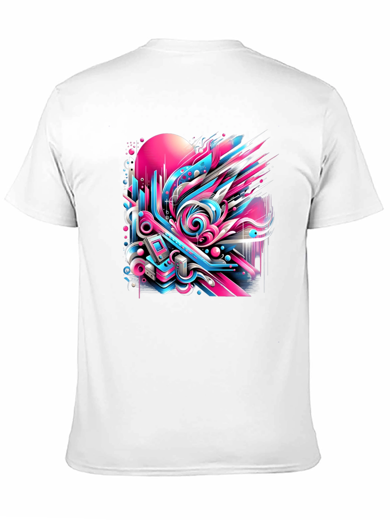 Black Retro Wave Graphic Tee view 11