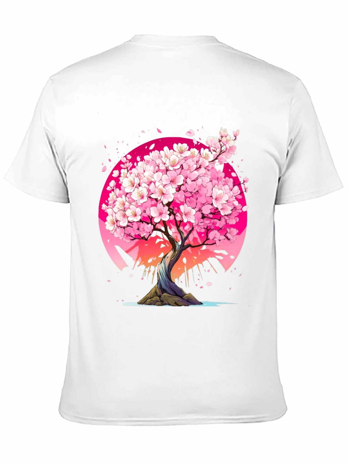 Black Cherry Blossom Tree Graphic Tee - Black view 11