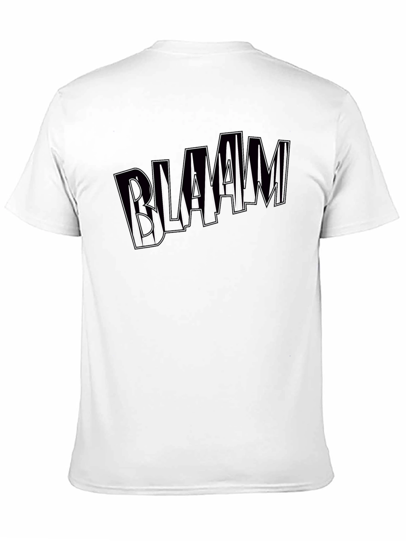Black Bold Graphic Tee - BLAAMM Design, Soft Cotton Blend view 11