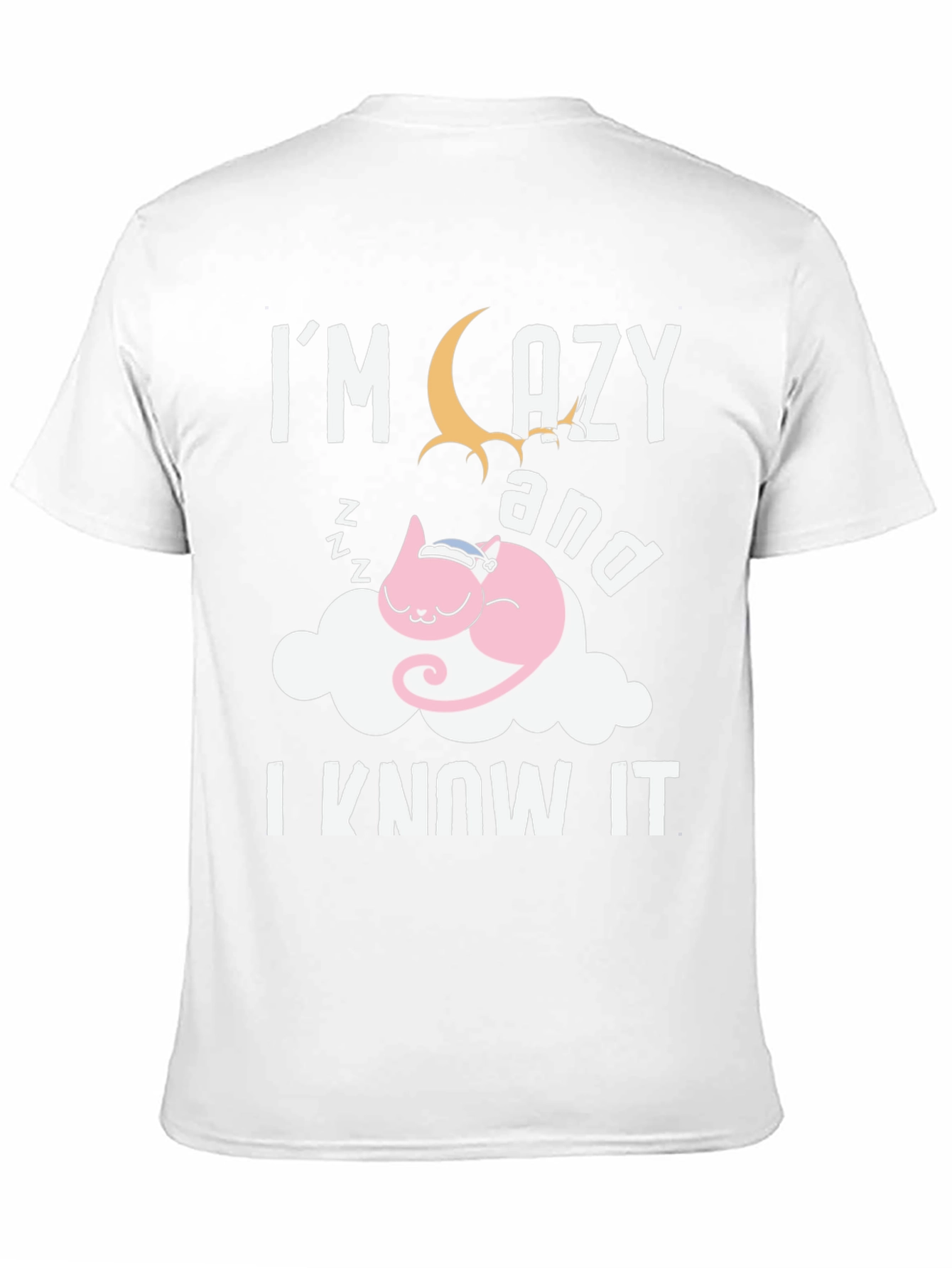 Black Lazy Cat Nap T-Shirt - Soft Cotton Blend view 11