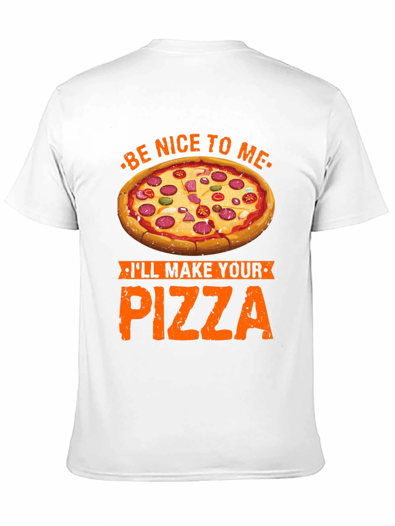 Black Funny Pizza Maker T-Shirt - Be Nice, I'll Make Your Pizza view 11