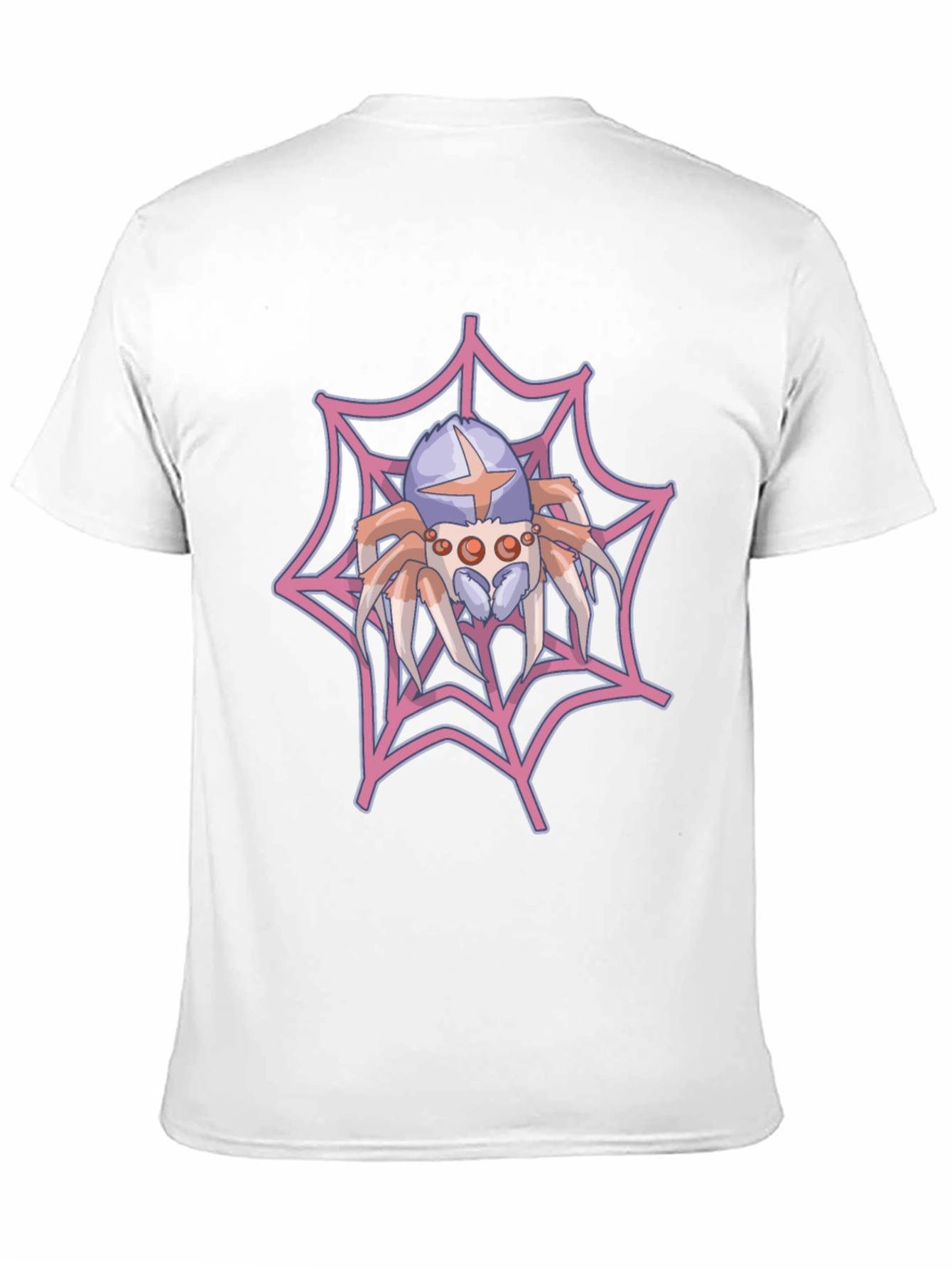 Black Spider Web Graphic Tee - Novelty Print Shirt view 11