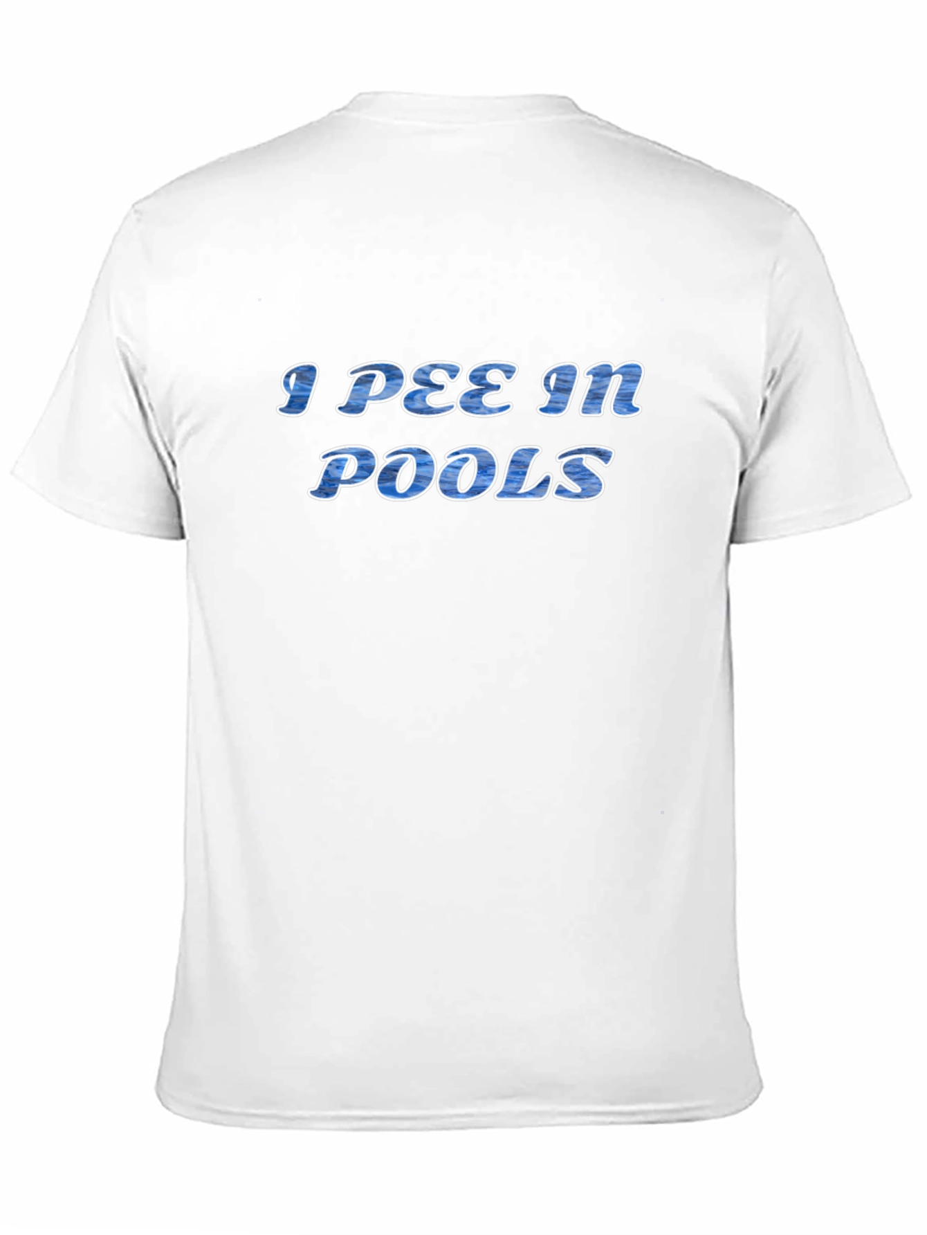 Black I Pee in Pools Graphic Tee - Novelty T-Shirt view 11