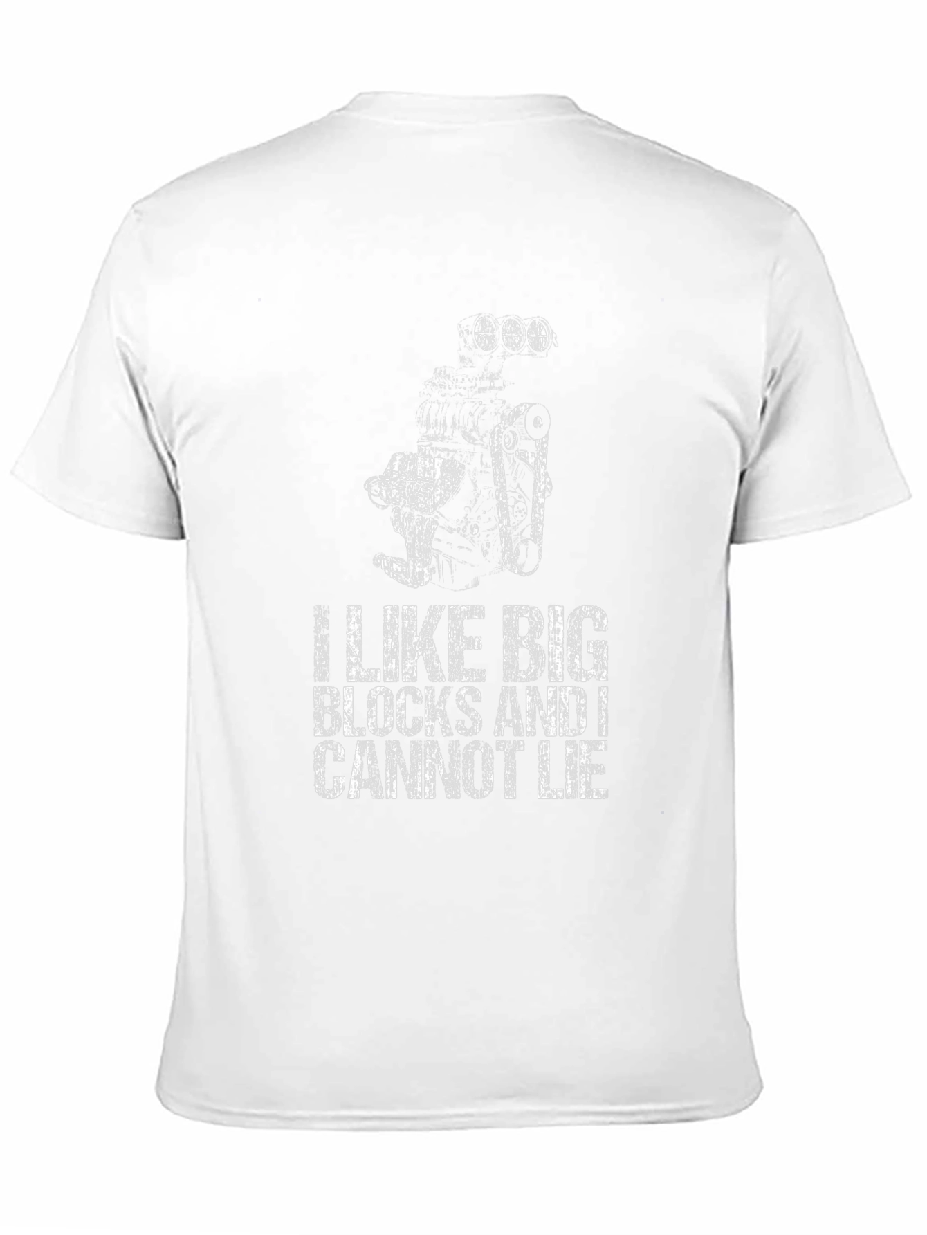 Black I Like Big Blocks Funny Car Enthusiast T-Shirt view 11
